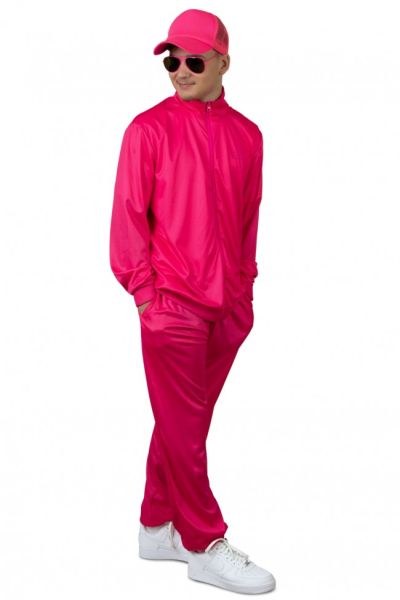 Retro Trainingsanzug neonpink Herren