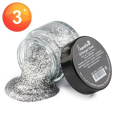 Superstar Glitzer Gel Silber