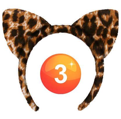 Diadem Leoparden Pantherdruck