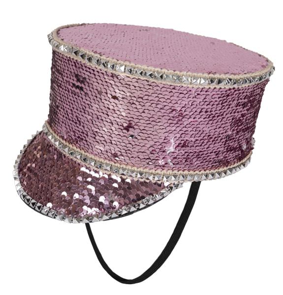 Fanfare Hut rosa Pailletten
