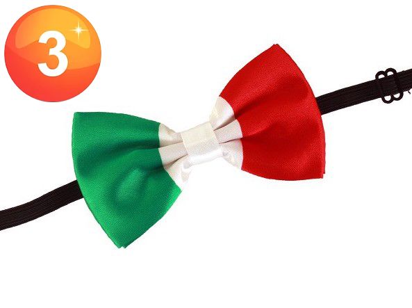 Fliege italienische Flagge