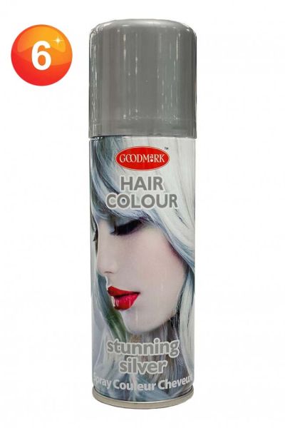 Silber Haarspray für eine farbige Frisur