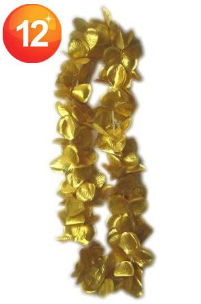 Hawaii Blüten gold Halskette Kranz