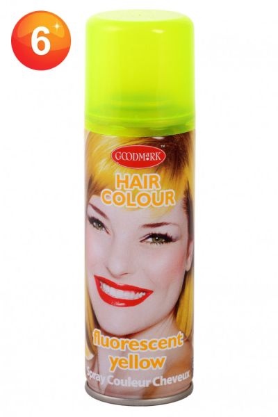 Gelbe Haarspray fluoreszierend gelb 125 ml