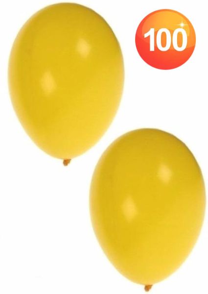 Helium Ballons Gelb 100 Stück