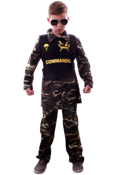 Commando camouflage Outfit für Kinder