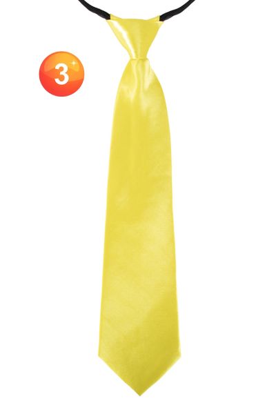 Krawatte in gelber Seidenoptik