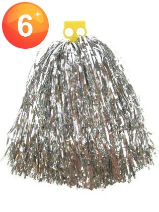 Pom Poms Silber Cheerball Kürbisse