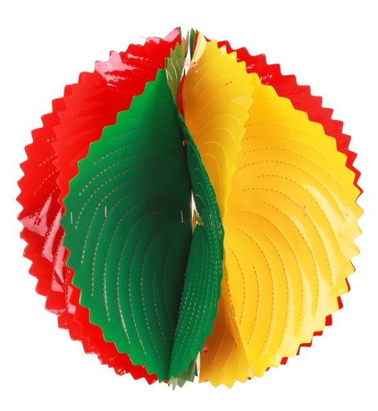 Fasching Dekoration ball rot gelb grün