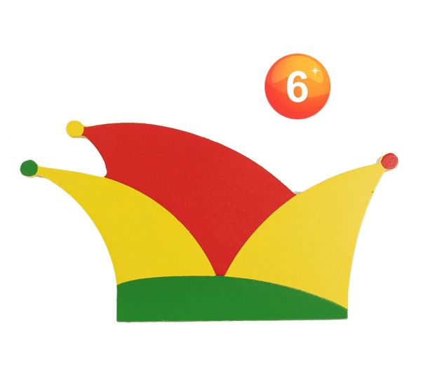 Holz Prinz Karneval Mütze Dekoration