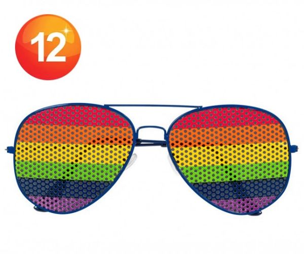 LGBTI+ Pride Party Brille Rainbow Rock