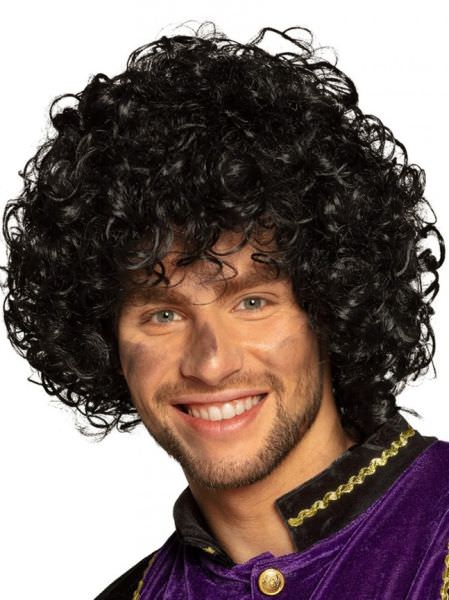 Rußige schwarze Perücke