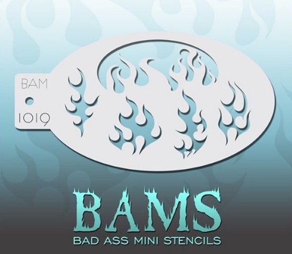 Bad Ass Bams Schminkvorlage 1019 - Flammen