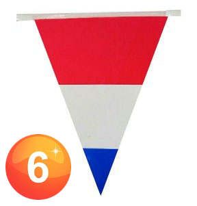 Bunting niederländischen Flagge 60m