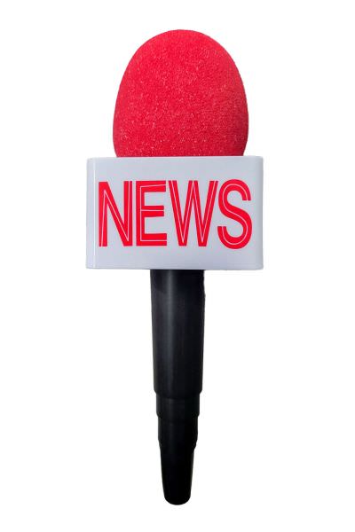 Nachrichten Reporter Mikrofon