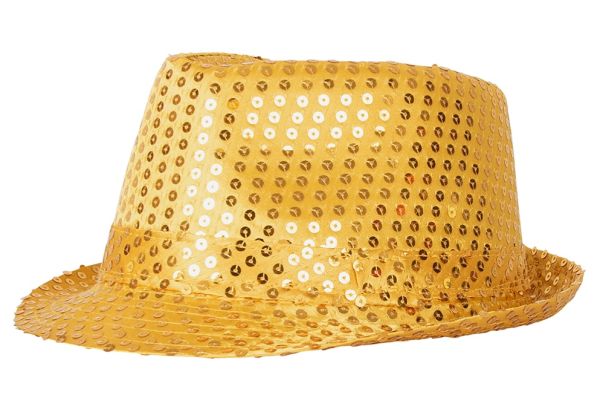 Mafia dent hat gold sequins