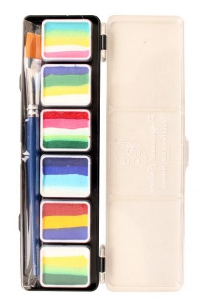 PartyXplosion Split Cake palette mit Pinsel 6b