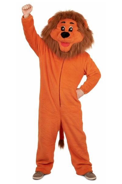 Maskottchen Orange Löwe