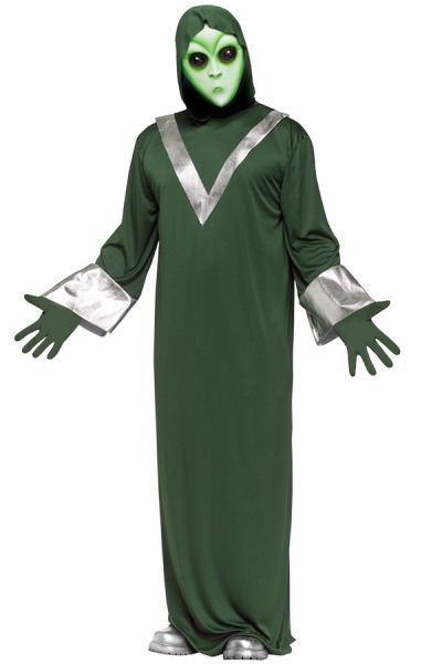 Grünes Alien-Kostüm