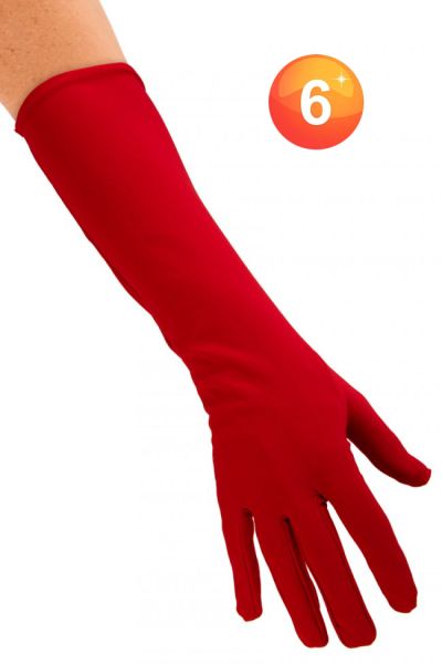 Gala Handschuhe lang rot