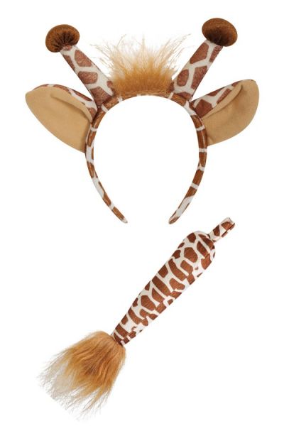 Giraffe Haarband mit Schwanz