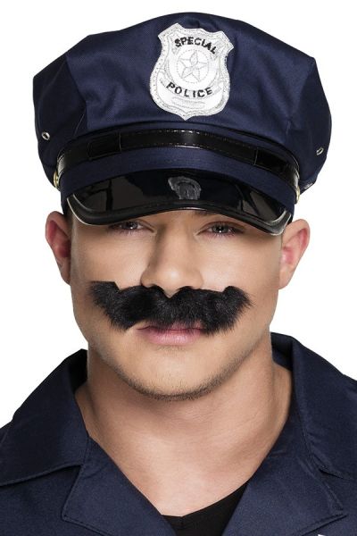 Polizei Schnurrbart schwarz