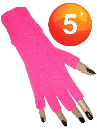 Rosa Fingerloser Handschuh Pink