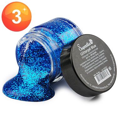 Superstar Glitzer Gel Blau