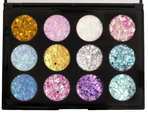 PXP Palette L'Hiver pressed chunky glitzer cream