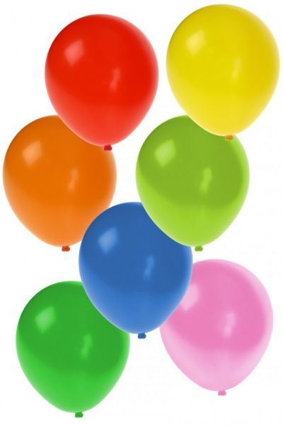 Helium Luftballons farbig sortiert 100 Stück Nr. 12