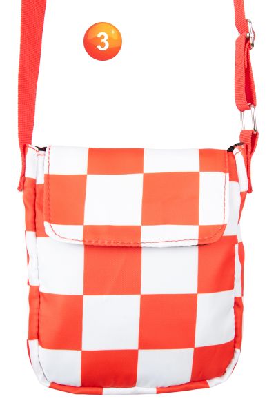 Kölner Umhängetasche rot-weiß kariert