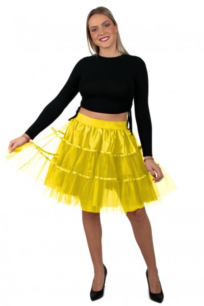 50er Jahre High School Petticoat Gelb