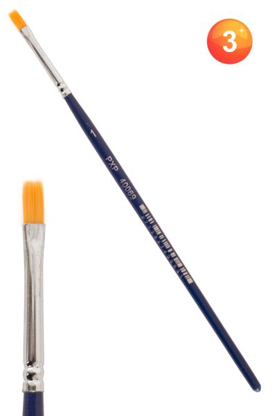 Schminkpinsel flach 4 mm breit