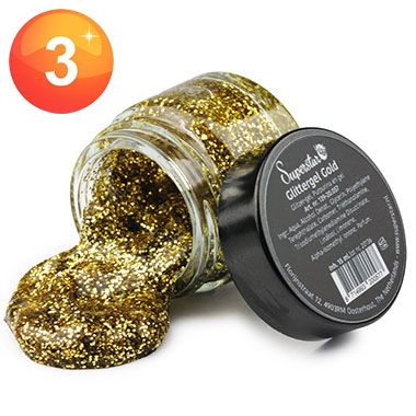 Superstar Glitzer Gel Gold