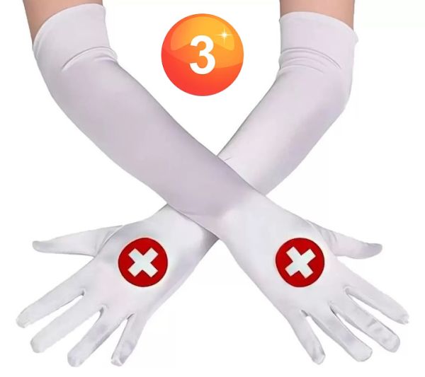 Krankenschwester Handschuhe Satin