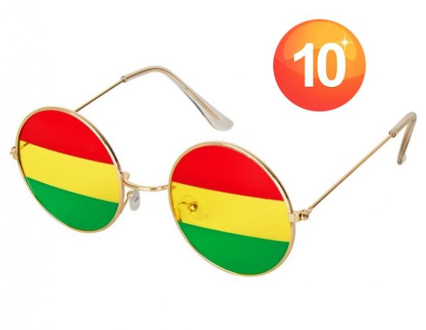 Reggae Hippie Karnevalsbrille