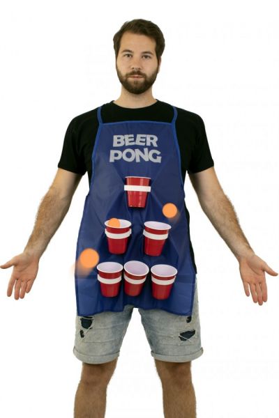 Bier Pong Trinkspiel JGA Party Schürze