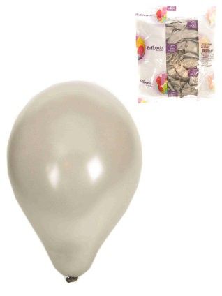 Silber Luftballons 100 Stück Nr. 12