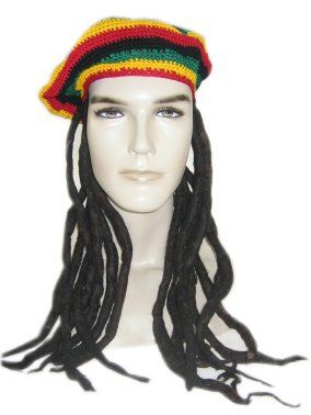Bob Marley Dreadlocks mütze mit Rasta Haaren