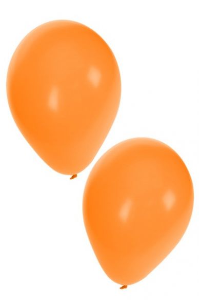 Orange Heliumballons