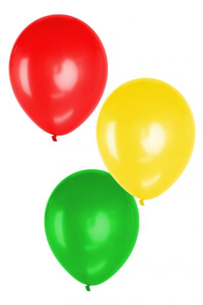 300 Mini ballons rot gelb grün