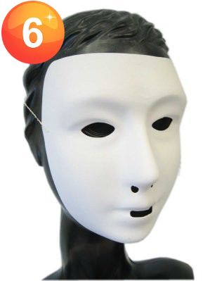 Grimeer Maske mit weißer Kreide Schicht