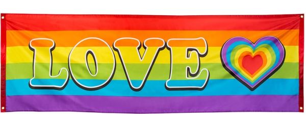 Regenbogen Love Banner