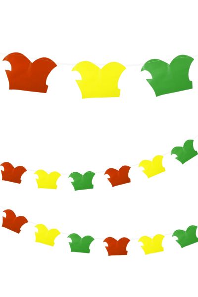 Flaggenkette Mütze rot gelb grün