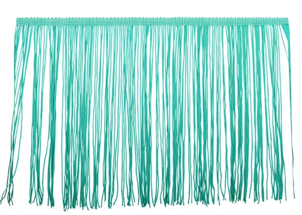 Fransen auf Band türkis