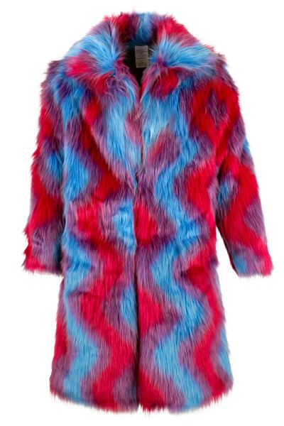 Langer Damen Pelzmantel Cosmic