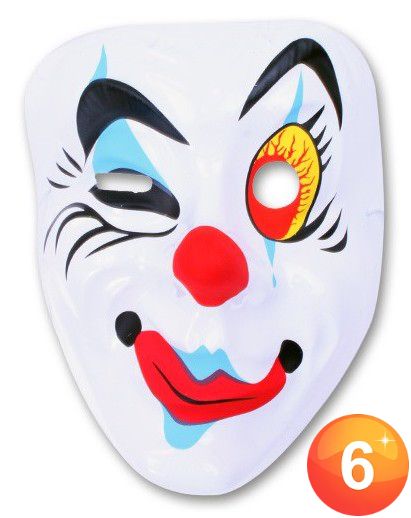 Maske Pierrot zwinker